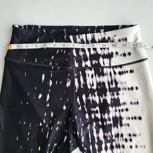 FILA Sport White and Black Speckle Athletic Leggings - Picture 3 of 5